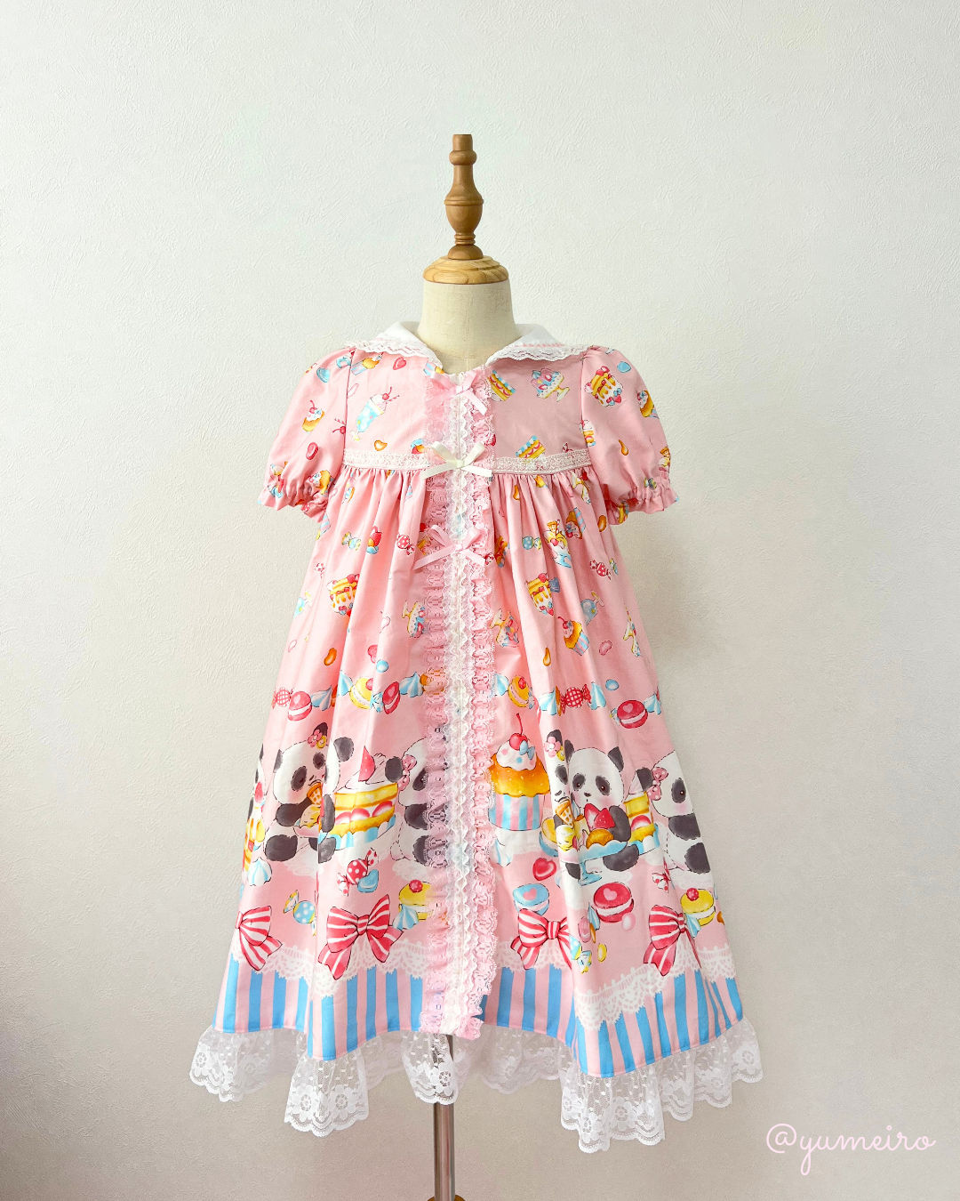 ぱんだちゃん♡Aラインワンピース(130cm)