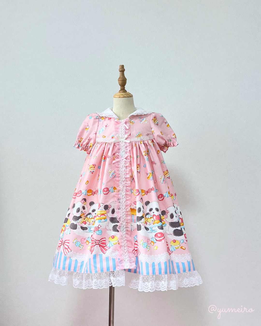 ぱんだちゃん♡Aラインワンピース(120cm)